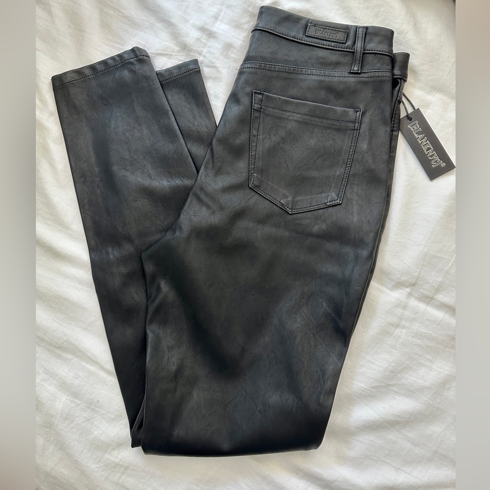Blank NYC Black Straight Leg Pants